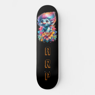 *~* Initialen Neon Haar Rainbow AP89 Troll Persoonlijk Skateboard