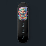 *~* Initialen Neon Haar Regenboog Troll AP89 Persoonlijk Skateboard<br><div class="desc">(Zoekcode AP89 voor Troll items en AP88 voor middeleeuwse thema items ) Gemakkelijk overzetten naar andere Zazzle producten. ZWARTE achtergrond Skateboard. De felle en o zo vrolijke NEON Rainbow kleuren poppen gewoon de TROLL afbeeldingen en LETTERS. Pas/personaliseer uw INITIALEN/MONOGRAM aan. Whimsical en zeer Schattig Schattige grappig lang haar trol. Heldere...</div>