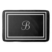 Initialen of naam zwarte badmat (Voorkant)