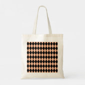 Initialen of Tekst op Argyle Tote Bag (Achterkant)