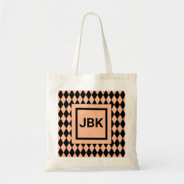  Initialen of Tekst op Argyle Tote Bag