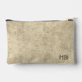 Initialen oude krant plakboek achtergrond etui (Achterkant)