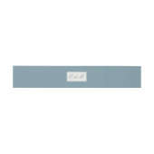 Initialen over de blauwe uitnodiging uitnodigingen wikkel (Vlak)