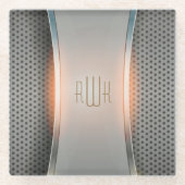 Initialen | Professionele Mannen maken cadeautjes Glazen Onderzetter (Voorkant)