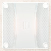 Initialen | Professionele Mannen maken cadeautjes Glazen Onderzetter (Achterkant)