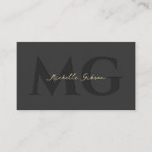 Initialen Professionele Social Media Marketing Visitekaartje (Voorkant)