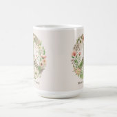 Initialen Retro "Bloom in Peace" Vredesbord Koffiemok (Center)