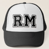 Initialen "RM"-Monogram Trucker Pet (Voorkant)