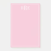 Initialen Roze Post-it® Notes (Voorkant)