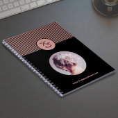 Initialen Roze Zwart Haarstylist Workshop Notitieboek