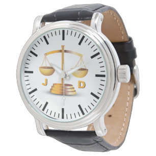 Initialen Schalen van Gerechtigheid   Wet Beste Ge Horloge