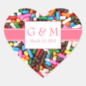 Initialen Sprinkles Stickers (Voorkant)