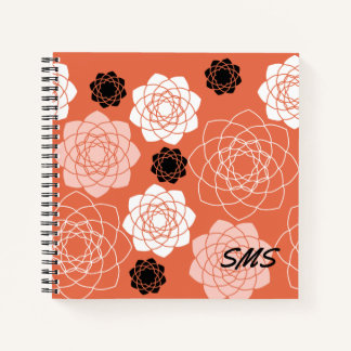 Initialen Succulent Symmetrie Terracota Notebook Notitieboek