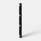 Initialen telefoonhoes (zwart en wit) samsung galaxy hoesje (Linkerkant)