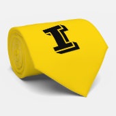 Initialen Uni Golden Designer Mode Monogram Stropdas (Opgerold)