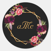 Initialen van bruinkoolmonogram