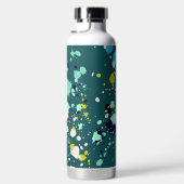 Initialen van de kleurrijke schilderplaat van de k waterfles (Rechts)