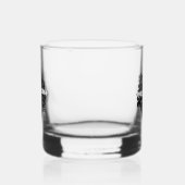 Initialen van het grommonogram - Zwarte Rozen Whisky Glas (Links)