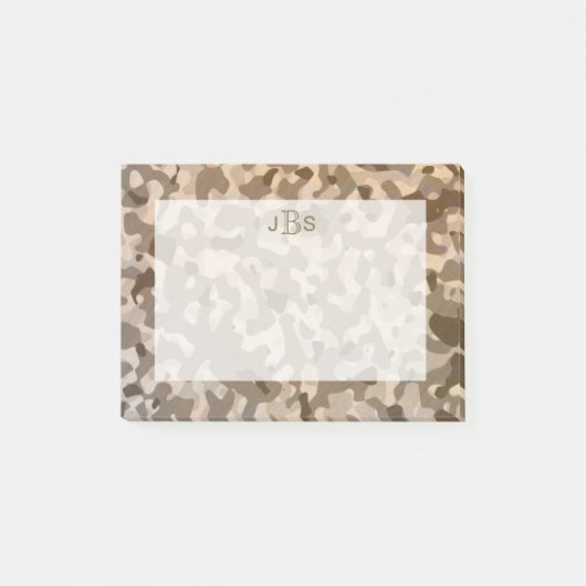 Initialen van het militaire camouflage Masculine-m Post-it® Notes (Voorkant)