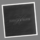 Initialen van koppelnamen & achternaam servet