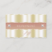 Initialen van Luxuria Gold Coral Sparging Diamonds Visitekaartje (Voorkant)