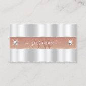 Initialen van Luxury Silver Coral Sparging Diamond Visitekaartje (Voorkant)