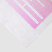 Initialen van paar | Subtle roze gradatie Tissuepapier (Detail)