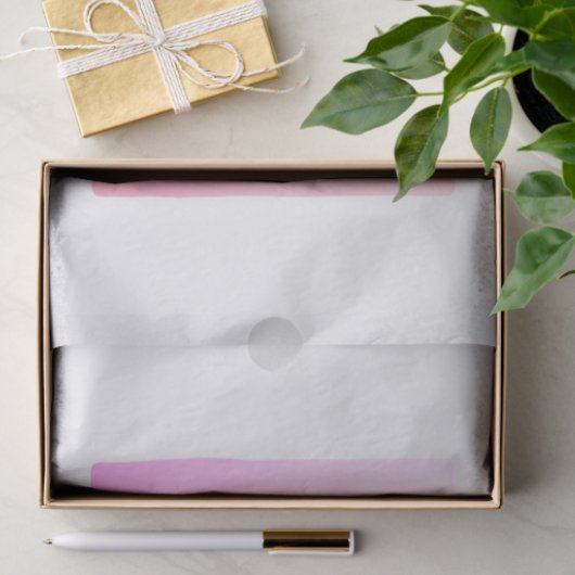 Initialen van paar | Subtle roze gradatie Tissuepapier (Geschenk)