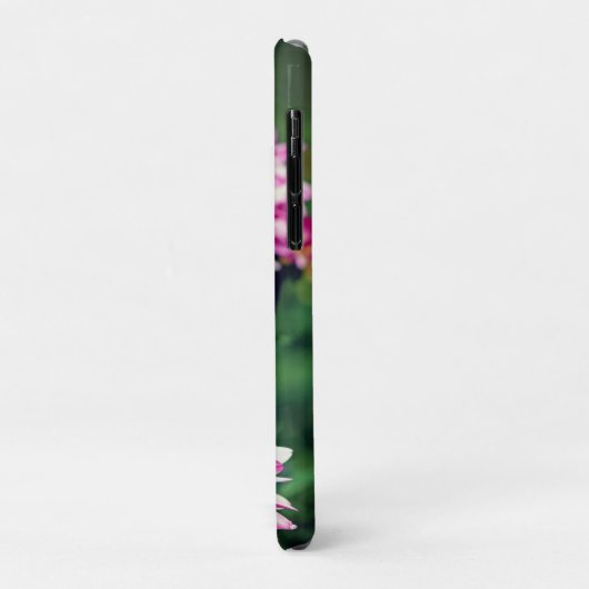 Initialen van roze en witte dagbloemen Case-Mate iPhone case (Achterkant/links)