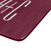 Initialen voor eenvoudige paren | White en Bourgog Snijplank (Hoek)