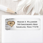 Initialen voor het baarmoederlijk bruiloft etiket (Insitu)