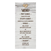 Initialen voor het hart van de Birch rustige bruil Reclamekaart (Voorkant)