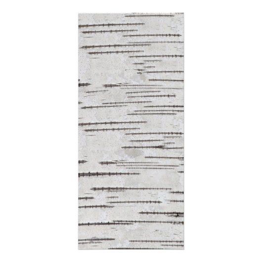 Initialen voor het hart van de Birch rustige bruil Reclamekaart (Achterkant)