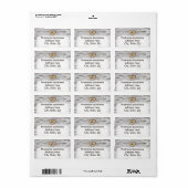 Initialen voor het hart van de boomstam van de Bir Etiket (Full Sheet)