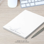 Initialen voor modern script (Minimal grijs) Notitieblok