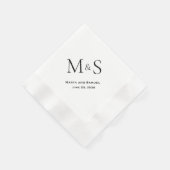 Initialen Weddenschappen Receptie Cocktail Napkins Servet (Hoek)