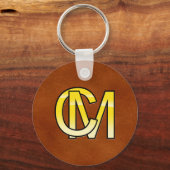 initiales C et M en of Sleutelhanger (Voorkant)