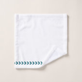 Initials minimalist blue abstracts White Bad Handdoek (Wasdoekje)