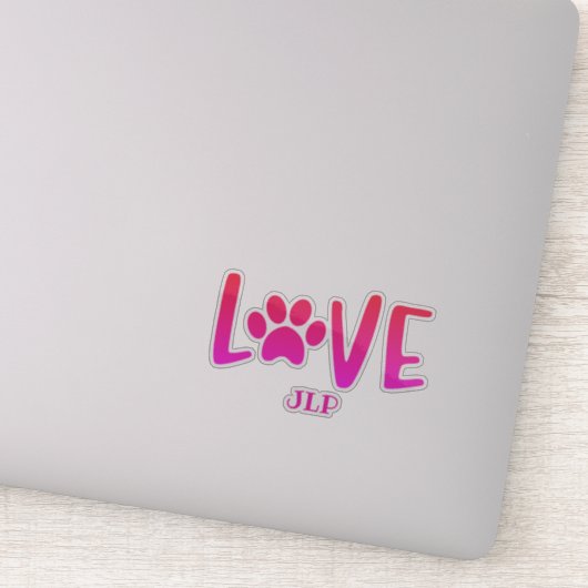 Initiated Love Paw Sticker (Detail)