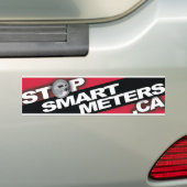Initiatief om slimme meters tegen te houden v2 bumpersticker (Op auto)