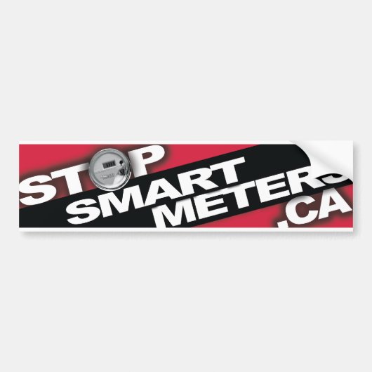 Initiatief om slimme meters tegen te houden v2 bumpersticker (Voorkant)