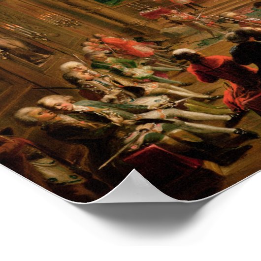 Initiatiefceremonie in een Weense Masonic Poster (Hoek)