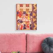 Initiatiefdans, uit een gedichtenboek canvas afdruk (Insitu (Woonkamer))