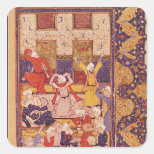 Initiatiefdans, uit een gedichtenboek vierkante sticker