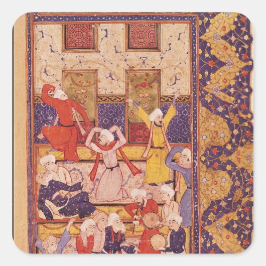 Initiatiefdans, uit een gedichtenboek vierkante sticker (Voorkant)