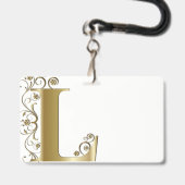 initieel.A Badge (Voorzijde met lanyard)