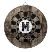 Initieel familienaammonogram dartbord (Voorkant)