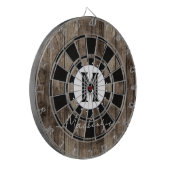 Initieel familienaammonogram dartbord (Voorkant Links)