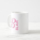Initieel monogram koffiemok (Voorkant links)