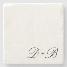 Initieel Monogram  Stenen Onderzetter